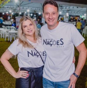 Da esquerda para a direita está Maria Augusta Balan e Sérgio Balan