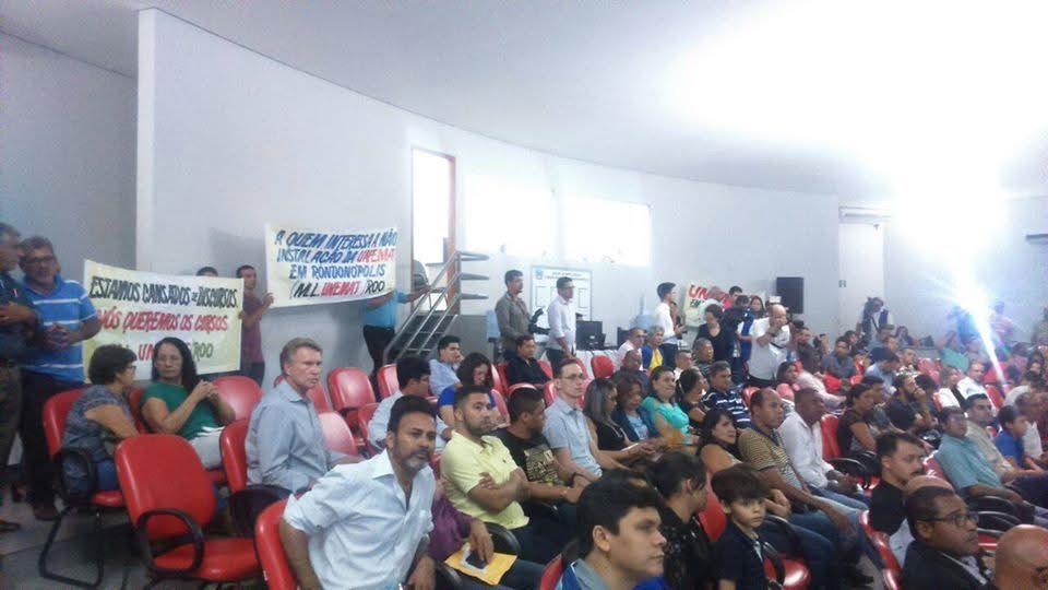 Unematianos cobram apoio dos deputados eleitos com votos em Rondonópolis